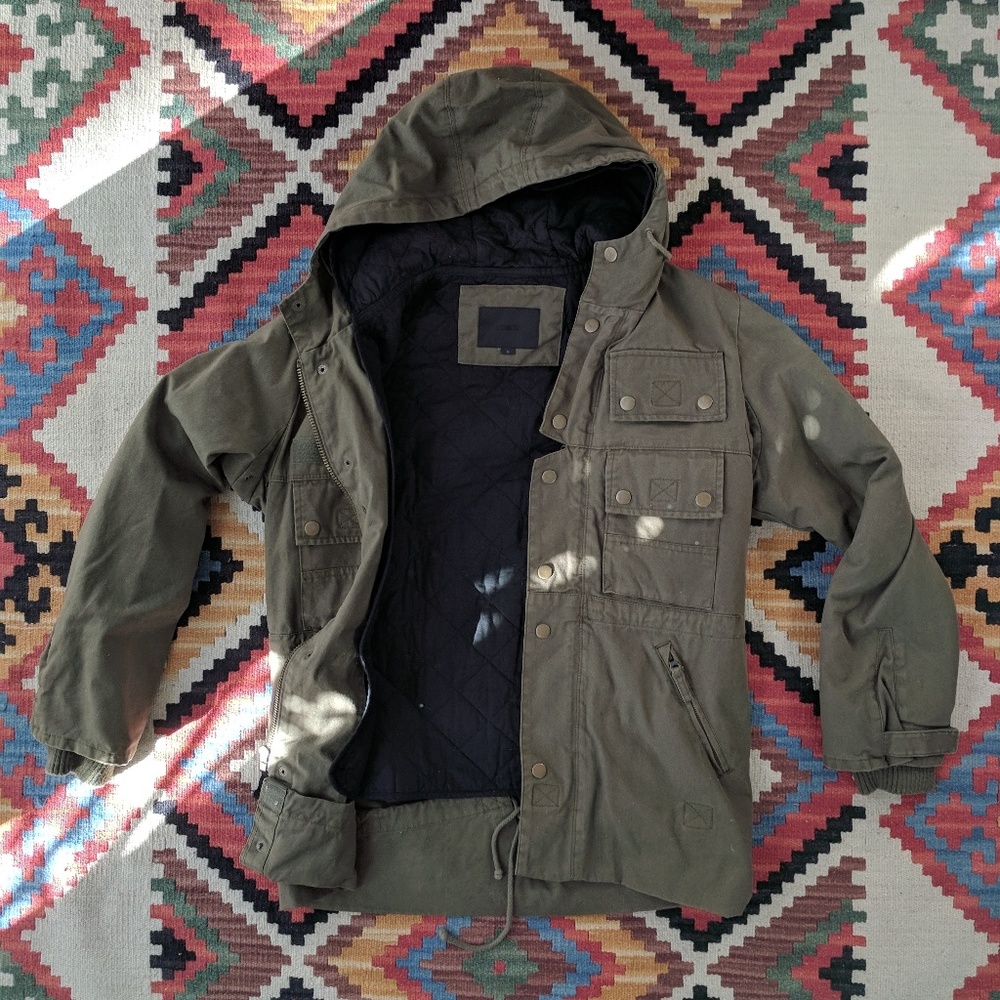 COMUNE Heavy Cotton Military Hooded Jacket
